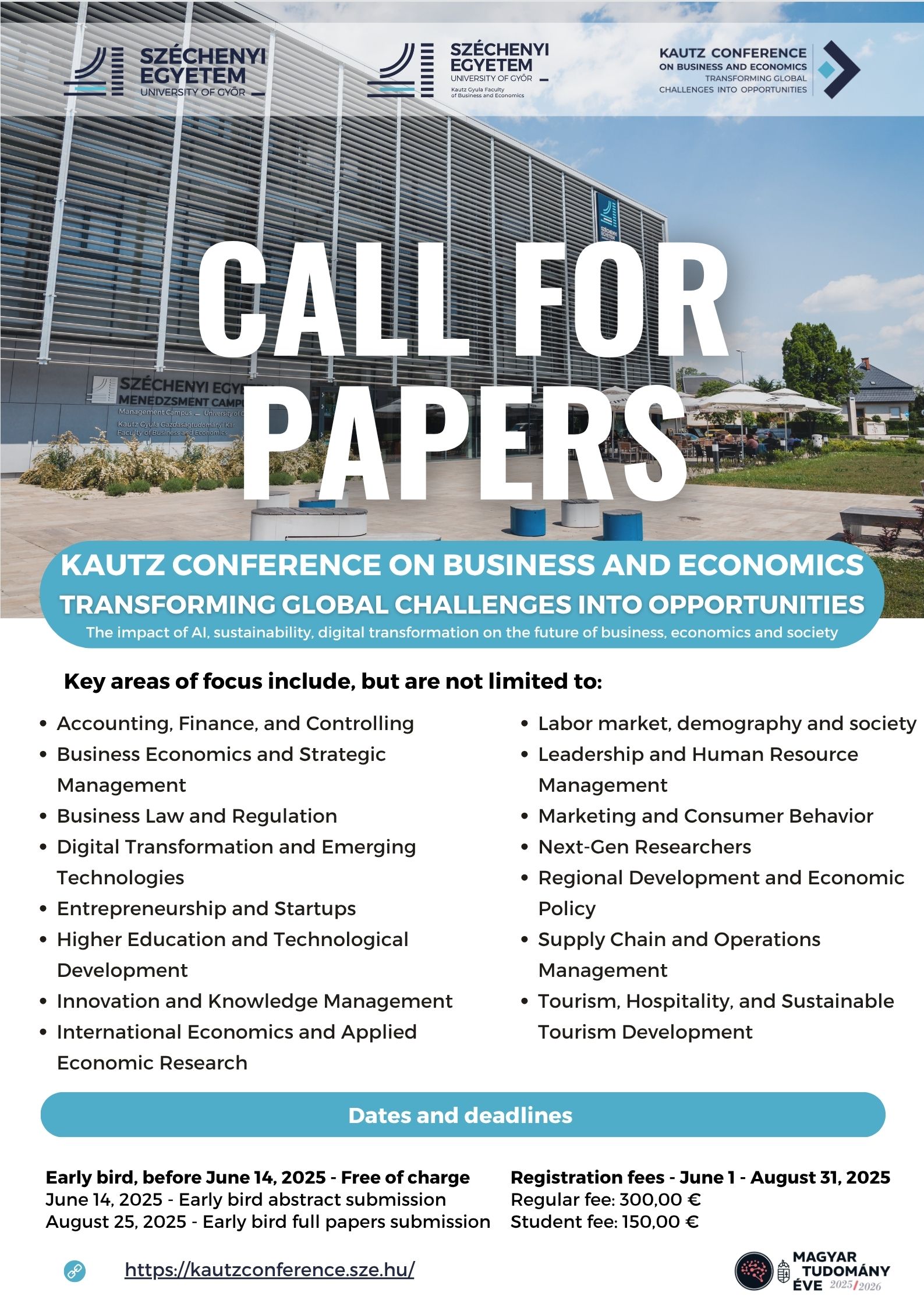 Kautz Conference on Business and Economics - Call for papers